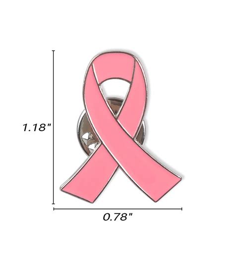 Pink Ribbon Breast Cancer Awareness Pins Fundraising Lapel Buttons