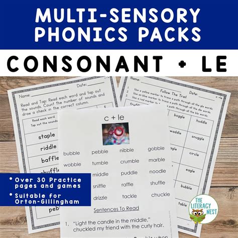 Three Letter Consonant Blends Orton Gillingham Multisensory Activities