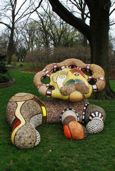 Whimsical Lion Sculpture By Niki De Saint Phalle At The Missouri