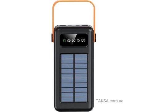 Повербанк Hoco 30000mAh DB33 Plus Solar PD20W+QC3.0 чорний | Taksa