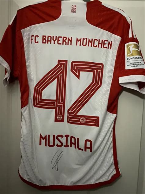 Jamal Musiala Fc Bayern M Nchen Trikot Autogramm Signiert Unterschrift