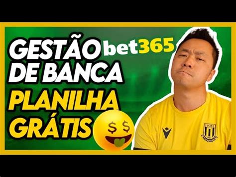 GRÁTIS PLANILHA DE GESTÃO DE BANCA BET365 YouTube