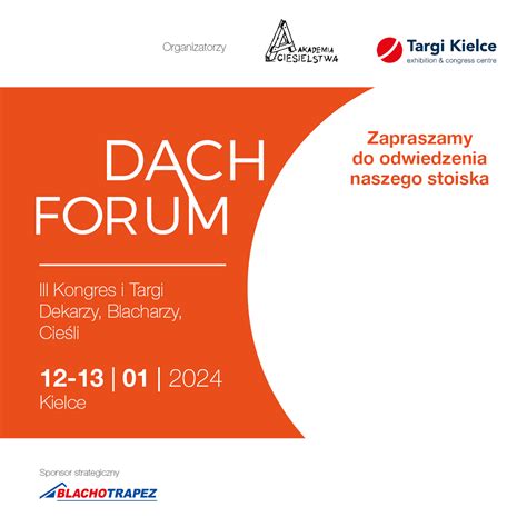 Dach Forum Materia Y Promocyjne Do Pobrania Targi Kielce S A