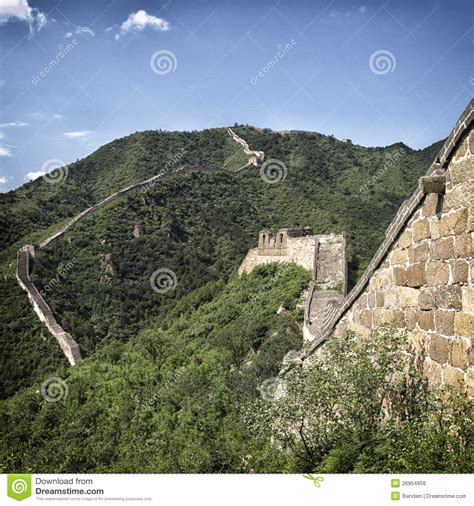 Grande Muralha De China Foto De Stock Imagem De Monte 26954856