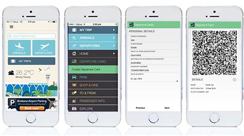 Brisbane Airport trials digital departure cards - Australian Aviation