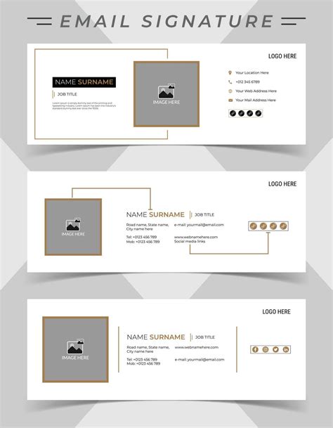 Email signature template design for any business. Professional ...