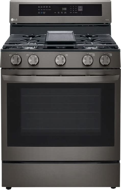 Lg 30 Printproof™ Black Stainless Steel Freestanding Gas Range Fischer Furniture Rapid City Sd