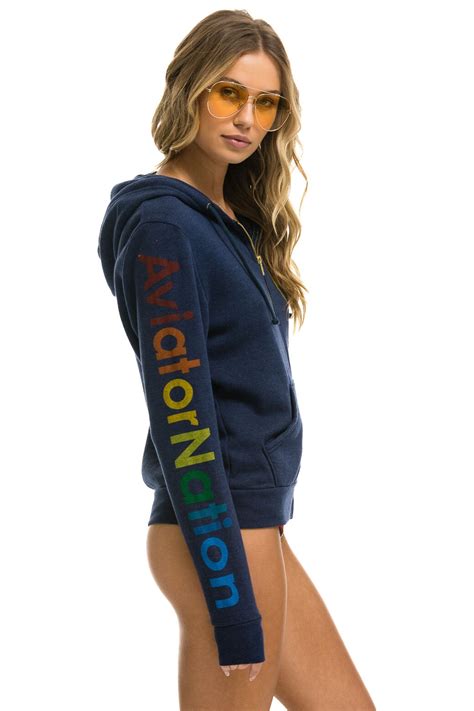 AVIATOR NATION HOODIE - NAVY - Aviator Nation