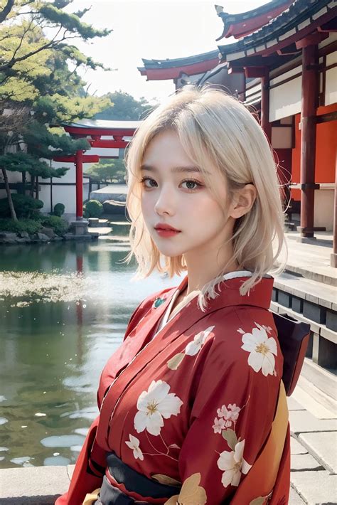 Em người yêu xinh đẹp trong trang phục kimono màu đỏ Ảnh Sex D Ảnh Sex Ai Hình Sex Hot Girl