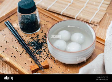 Black Sesame Dumplings Photo Stock Photo Alamy