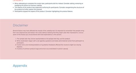 Usability Test Report Template Professional Templates