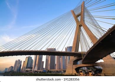 Estaiada Bridge Sao Paulo Brazil Stock Photo Shutterstock