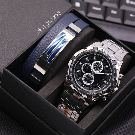 Jual Jam Tangan Pria Cowok Swis Sporty Fashion Ls Chrono Variasi