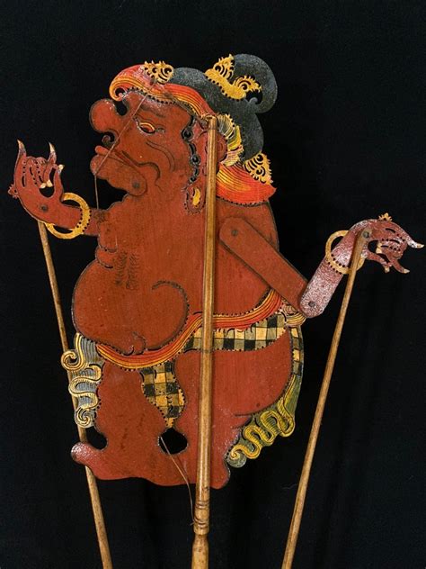 Vintage Merdah Wayang Kulit Balinese Wayang Old Indonesian Shadow