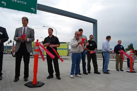 State And Local Community Leaders Cut The Ribbon Washington State