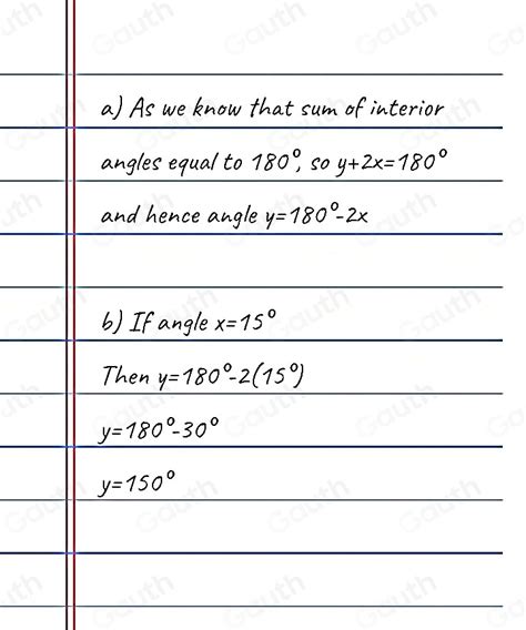 Solved Look At The Triangle Below A Write An Equation For The Size