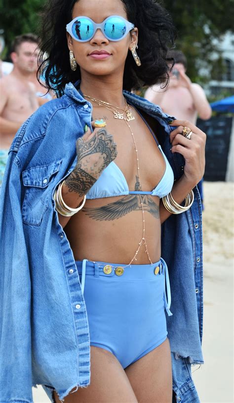 Rihanna In A Bikini At A Beach In Barbados December CelebMafia
