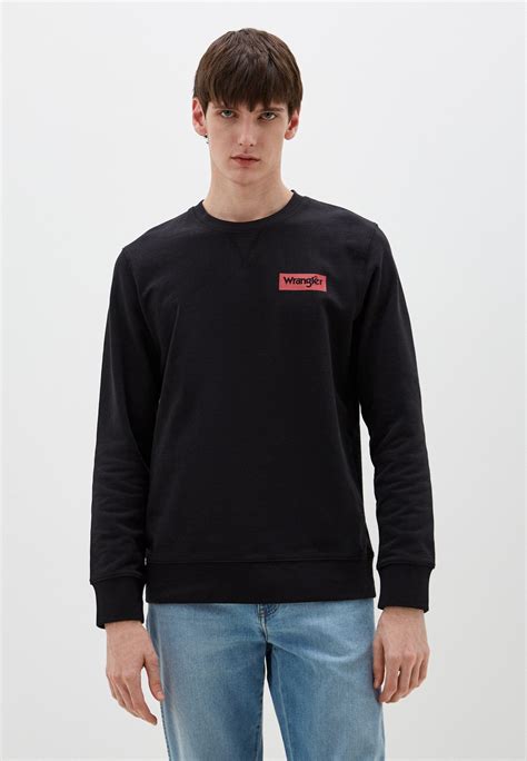 Свитшот Wrangler, цвет: черный, RTLADD536201 — купить в интернет ...