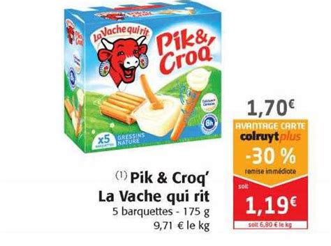 Promo Pik Croq La Vache Qui Rit Chez Colruyt Icatalogue Fr