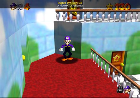 Waluigi In Super Mario 64 Ds Unlock