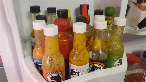 My Hot Sauce Shelf Is Getting Invaded Chili Chili