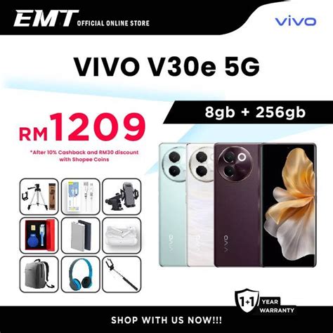 VIVO V30e 5G 8GB RAM 256GB ROM VIVO V27e Original VIVO Malaysia