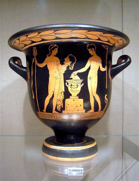 Terracotta Bell Krater Mixing Bowl Depicting Dionysos An Flickr