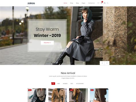 Zakas Fashion Html Template By Devitems On Dribbble