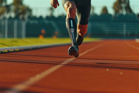 An athletic prosthetic leg running | Premium Photo - rawpixel