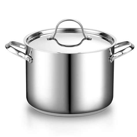 Cook Pro 6 Quart 18 10 Stainless Steel Stovetop Deep Fryer Stock Pot