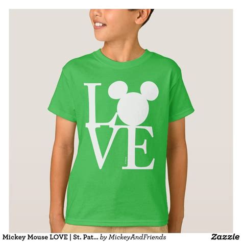 Mickey Mouse Love St Patricks Day T Shirt Cute Mickey Mouse Mickey