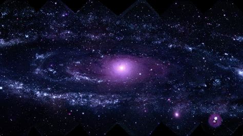 Incandescent Purple Galaxy On Black Sky 4K HD Galaxy Wallpapers | HD ...