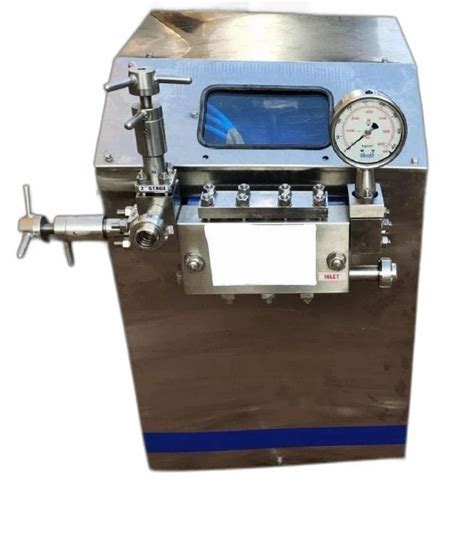 Bar Stainless Steel Milk High Pressure Homogenizer Capacity