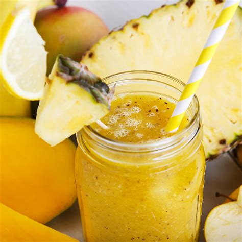 Recette Smoothie Ananas Mangue Vanille