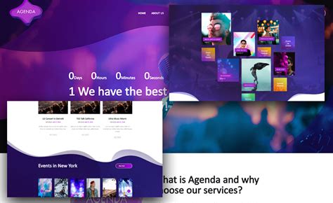 Free Bootstrap Event Planning Website Templates | ThemeWagon