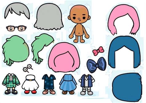 Toca Boca Craft Paper Dolls Paper Dolls Paper Crafts Crafts