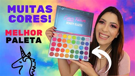 Paleta De Sombras Cores L Beauty Glazed L Resenha Completa Youtube