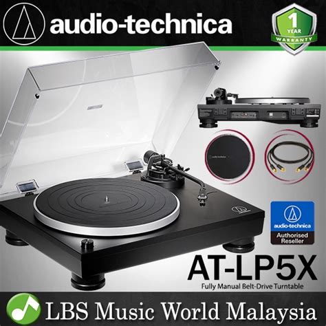 Audio Technica AT-LP5X Fully Manual Direct Drive Turntable Black Disc ...