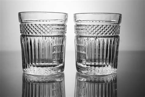 Double Old Fashion Glasses Libbey Glass Company Radiant Set Of 2 Barware