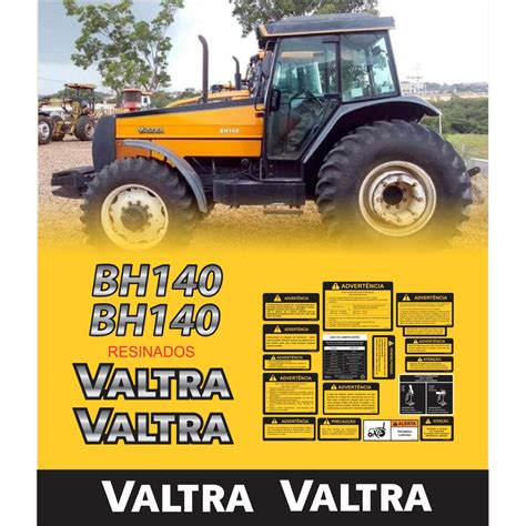 Kit Adesivos Trator Valtra Bh 140 Resinados Etiquetas R726 Shopee