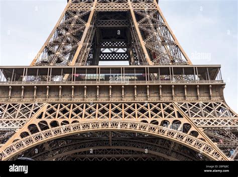 The Eiffel Tower A Wrought Iron Lattice Tower On The Champ De Mars In