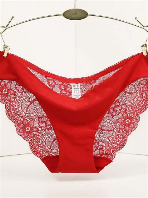 Women S Invisible Seamless Bikini Lace Briefs Underwear Breathable Half