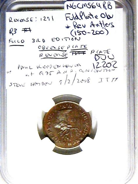 New York City Civil War Token Schulze S Antlers Ngc Ms Rb Fuld