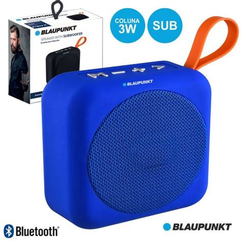 Blaupunkt Coluna Bluetooth 3W Sub Usb Sd Azul BLP3610 182