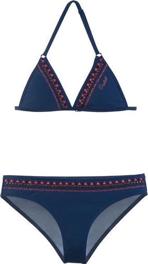 Protest RIFKA 18 JR Triangle Bikini Meisjes Gas Blue Maat 128 Bol