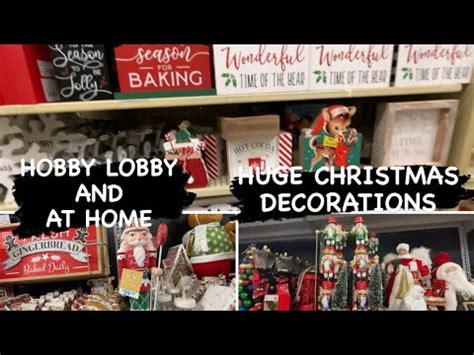 Hobby Lobby And At Home Huge Christmas Decorations Store Walkthrough