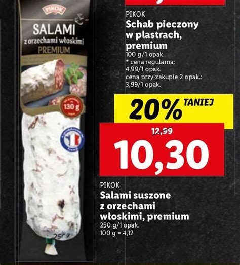 Promocja Salami Suszone Z Orzechami W Oskimi Pikok W Lidl