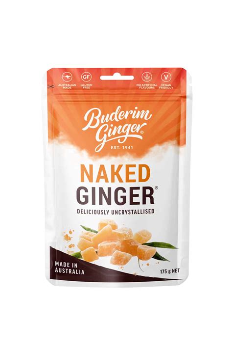 NAKED GINGER 175G Buderim Ginger