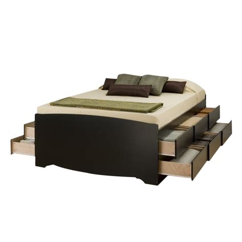 Tall Queen Platform Storage Bed with 12 Drawers - BBQ-6212-K