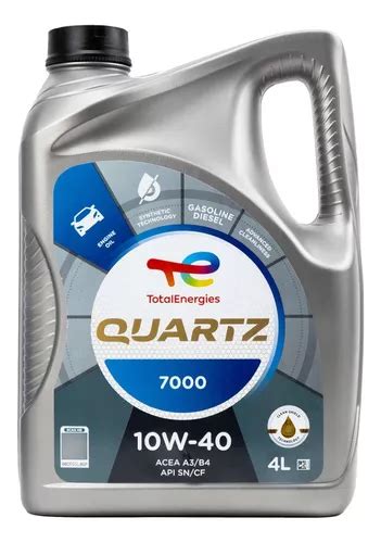 Aceite Total Quartz 7000 Semisintetico Nafta 10w40 4 Litros